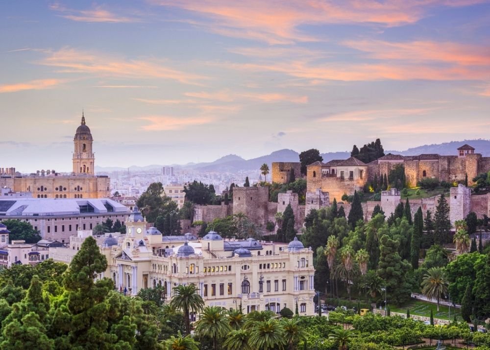 Panorama Málaga, Spanien