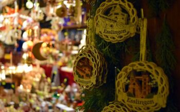 Dekoration vom Esslinger Weihnachtmarkt.