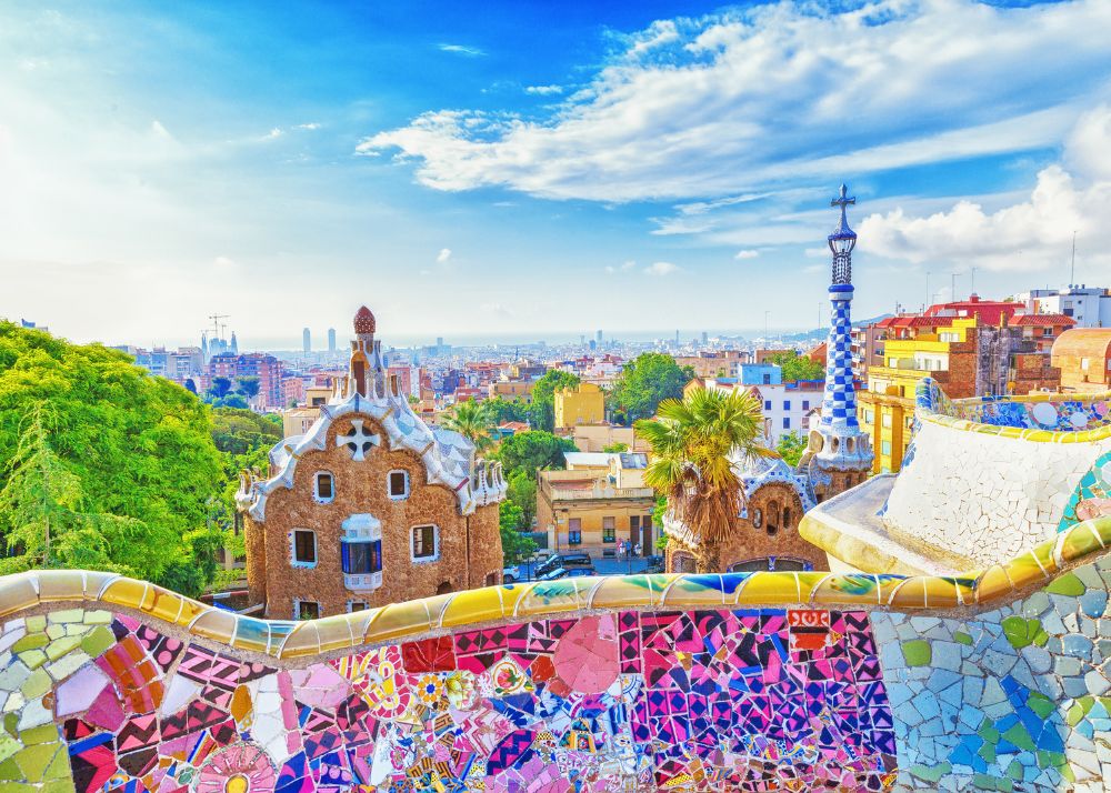 Park Guell, Barcelona, Spanien