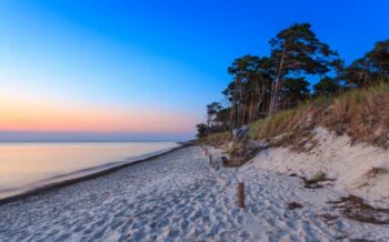 Weststrand der Halbinsel Fischland-Darß-Zingst bei der Ostsee