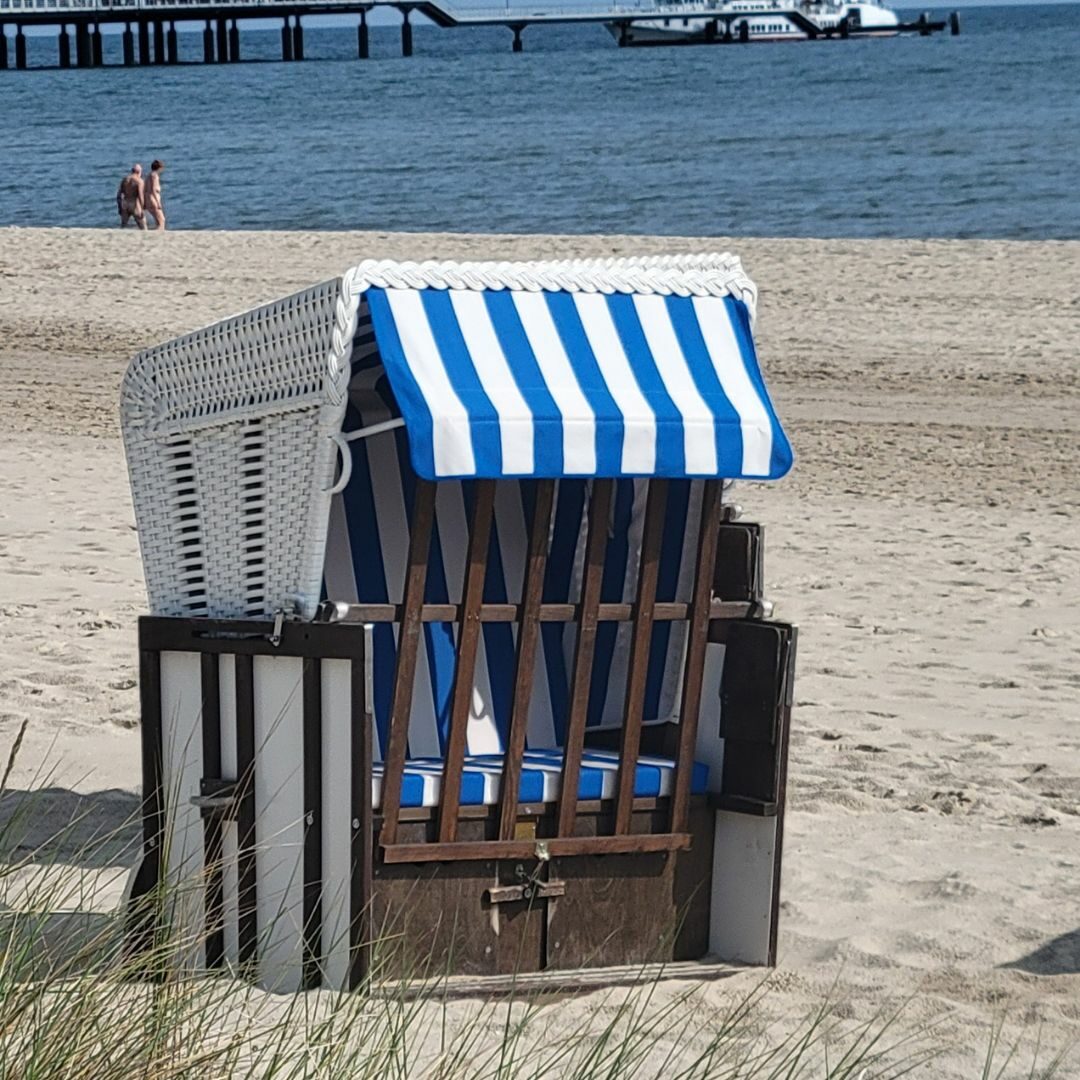 Strandkorb an der Ostsee