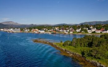Panorama von Bronnoysund, Norwegen