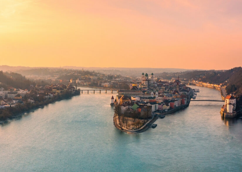 Flusseck in Passau