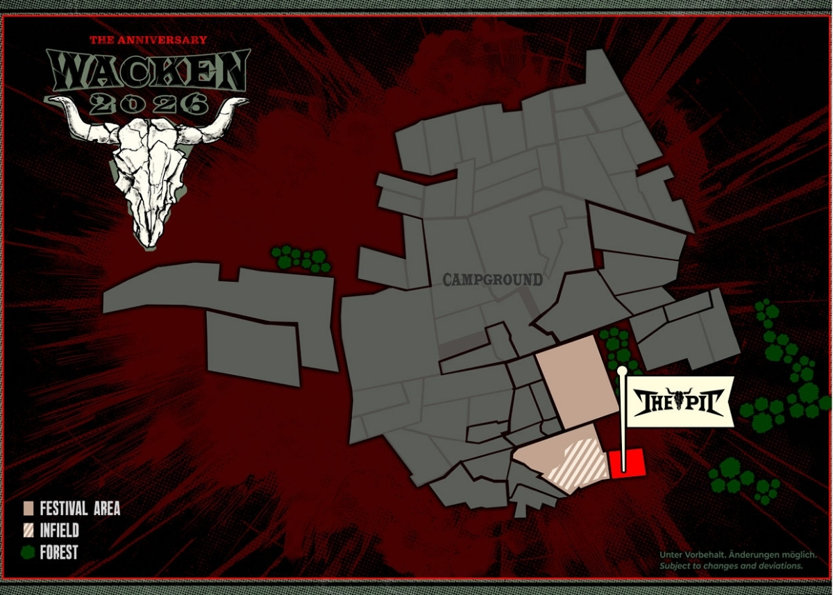 Geländeplan The Pit Wacken