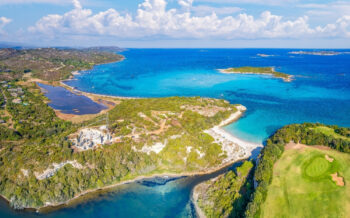 Luftansicht von Korsikas Landschaft