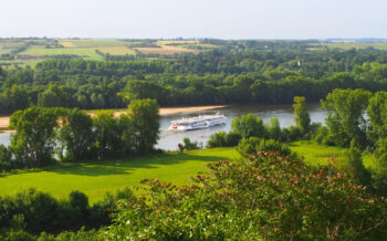 Blick auf die Loire Princesse auf der Loire