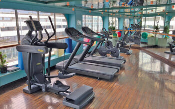 Fitnessstudio auf der MS Hamburg