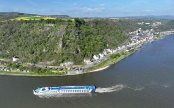 Luftansicht der MS Lady Cristina