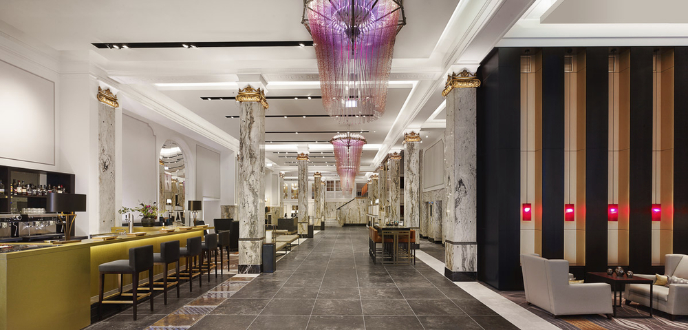 Lobby des Hotel Reichshof Hamburg