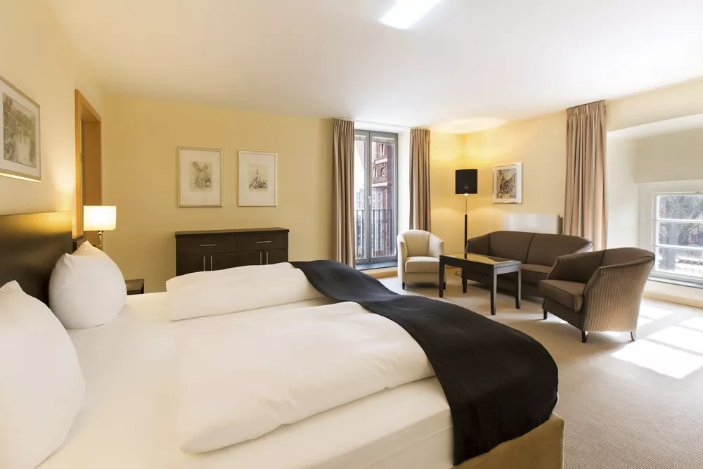 Juniorsuite des DORMERO Hotel Altes Kaufhaus in Lüneburg