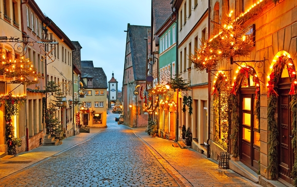 Rothenburg ob der Tauber in Bayern, Deutschland