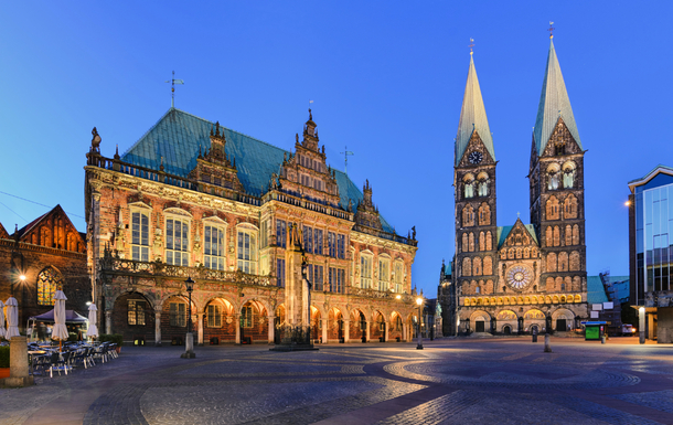 Rathaus und Dom von Bremen