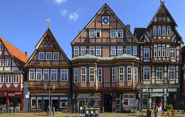historische Fachwerkhäuser in der Altstadt von Celle