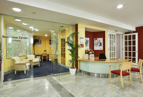 Rezeption des Hotel Ananas
