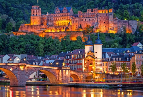 Heidelberg bei Nacht