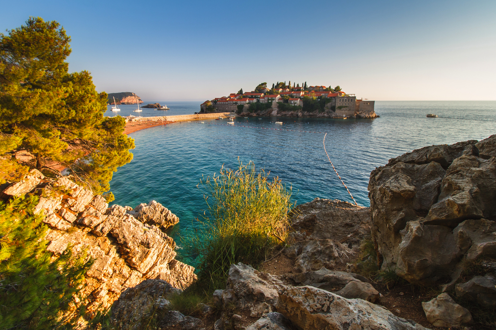 Sveti Stefan nahe Budva in Montenegro