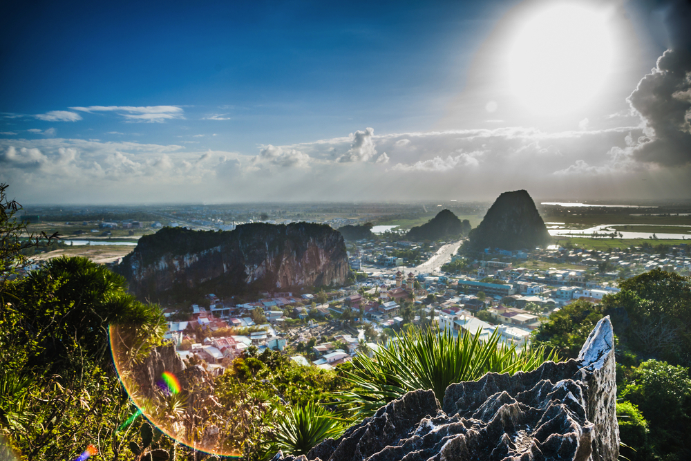 Blick von den Marmorbergen in Danang