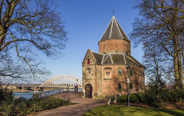 Nikolauskapelle oder Valkhofkapelle im niederländischen Nijmegen, Niederlande