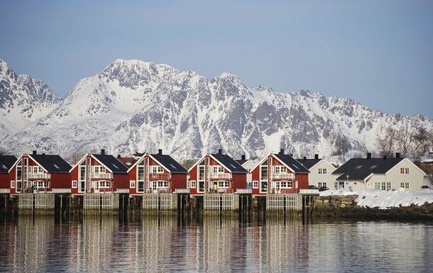 Svolvaer Fischerhäuser Norwegen