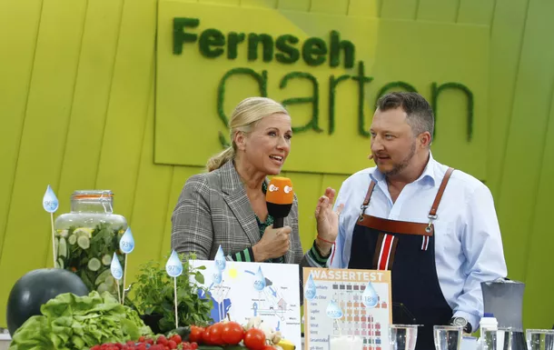 Andrea Kiewel, Sebastian Lege, ZDF Fernsehgarten, Mainz, 08.09.2019