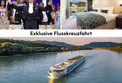 Kollage für die Flusskreuzfahrt zu dem Neujahrskonzert für André Rieu