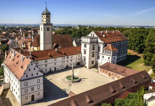 Residenzschloss Oettingen Vogelperspektive
