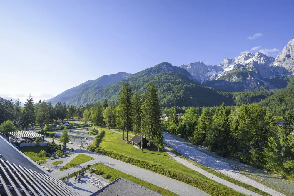 Außenbereich des Hotel Spik