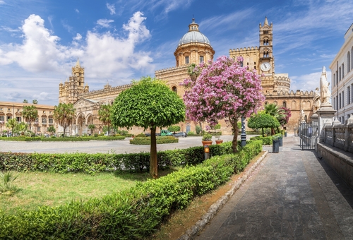 Die Kathedrale von Palermo, Sizilien, Italien.