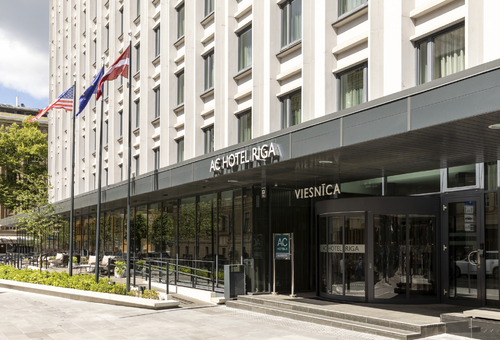 Außenansicht des AC Hotel Riga