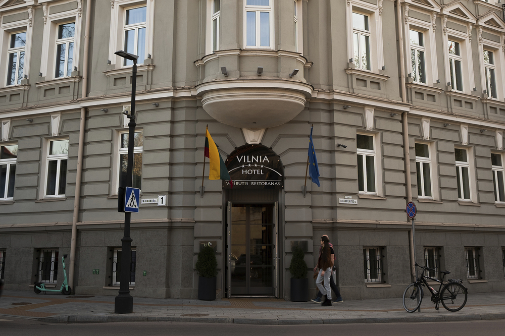 Außenansicht des Hotel Vilnia