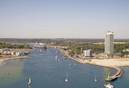 Luftansicht von Travemünde