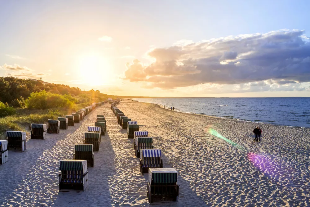 Strand von Zinnowitz auf der Insel Usedom 