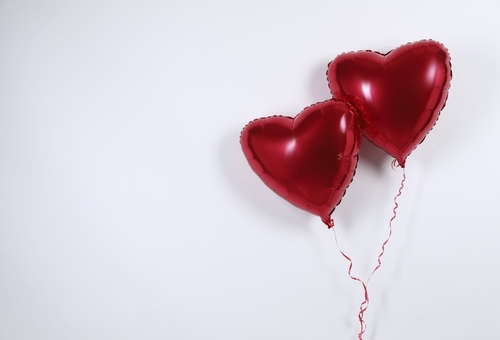 Valentinstag, Ballons, Herzen, Herzballons