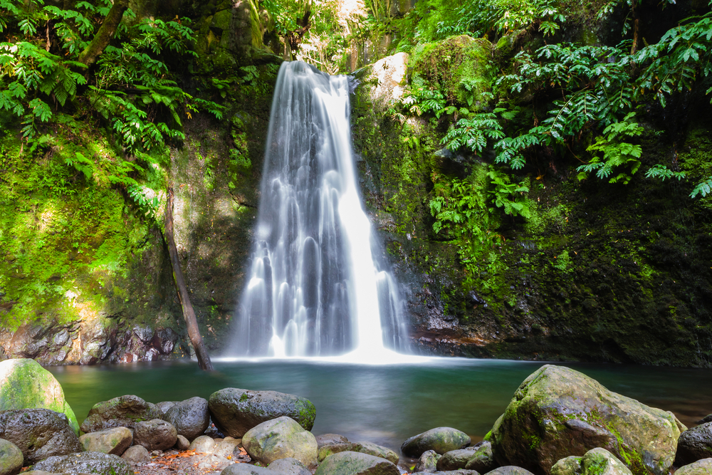 Wasserfall Salto do Prego auf den Azoren