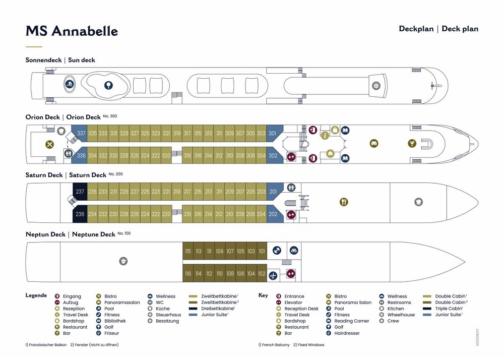 Decksplan MS Annabelle