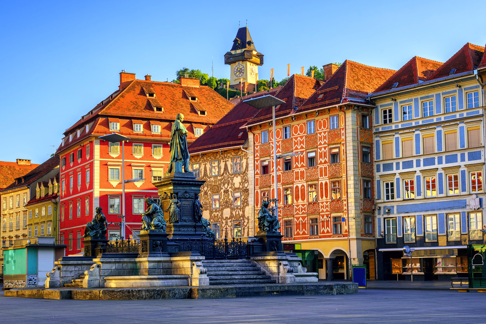 Zentraler Platz in der Grazer Altstadt