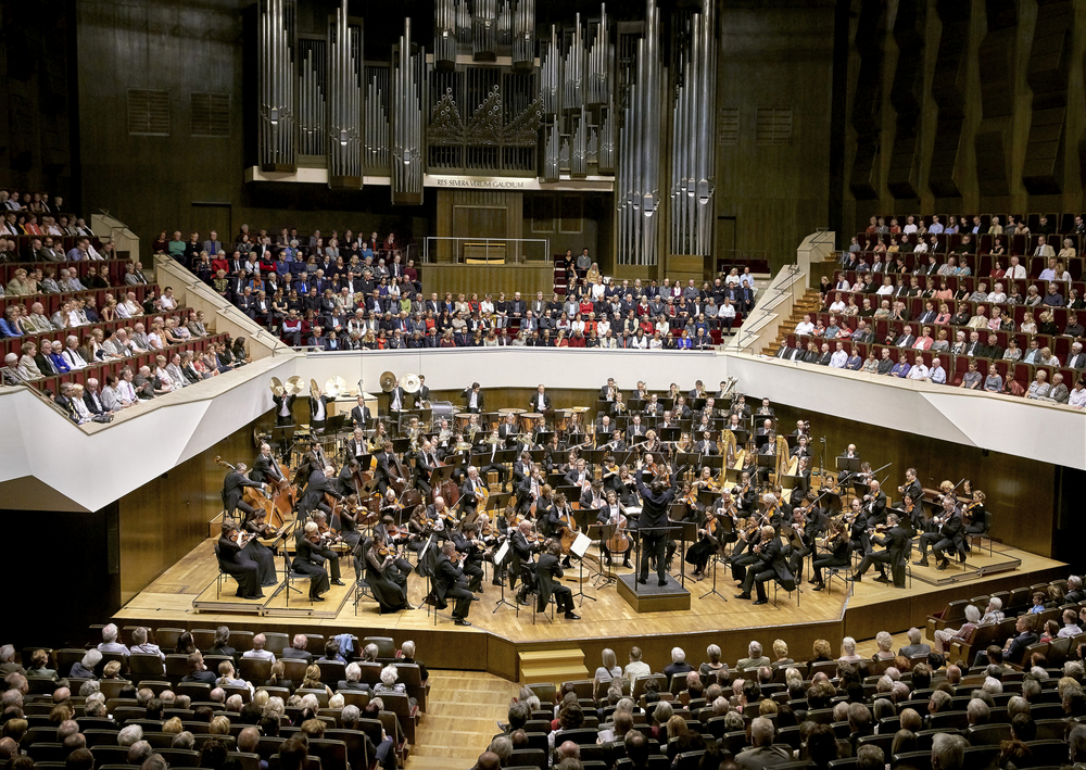 Saal des Gewandhaus in Leipzig