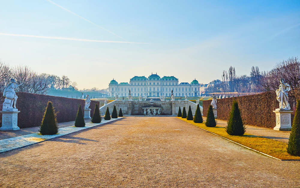 Schloss Belvedere im Winter