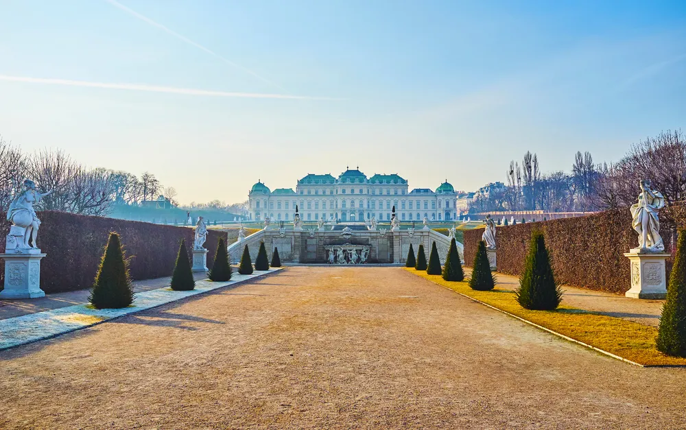 Schloss Belvedere im Winter