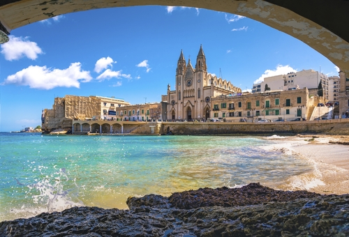 Aussicht auf St. Julian, Malta
