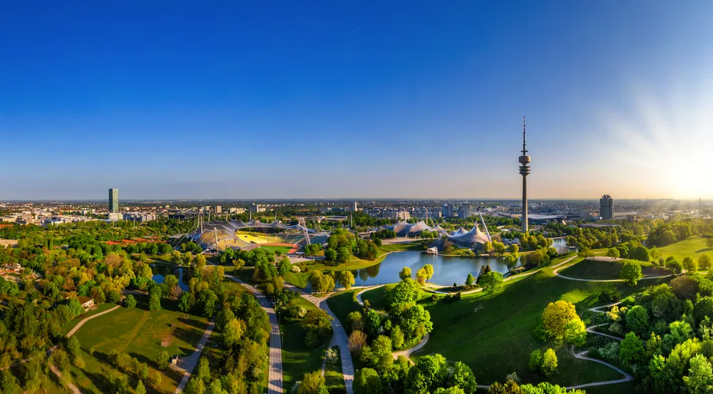 Olympic Park in Munich, Bavaria, Germany