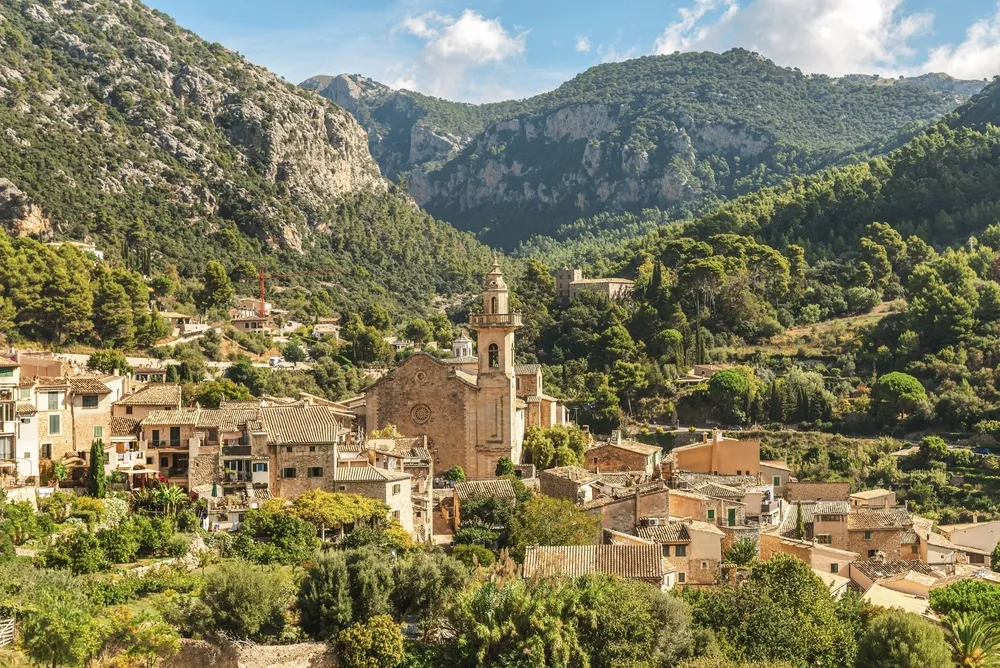 Ein historisches Dorf auf Mallorca, Spanien