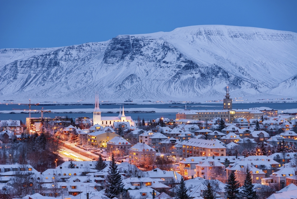 Reykjavik im Winter