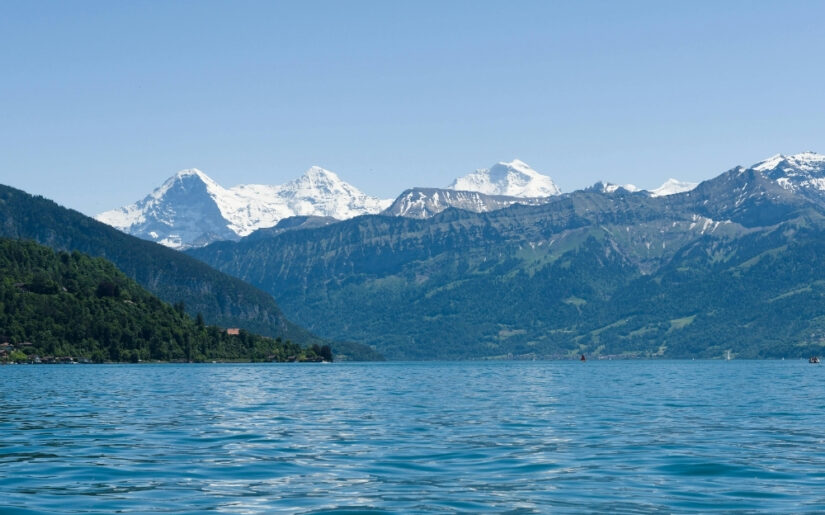 See in Interlaken im Berner Oberland in der Schweiz