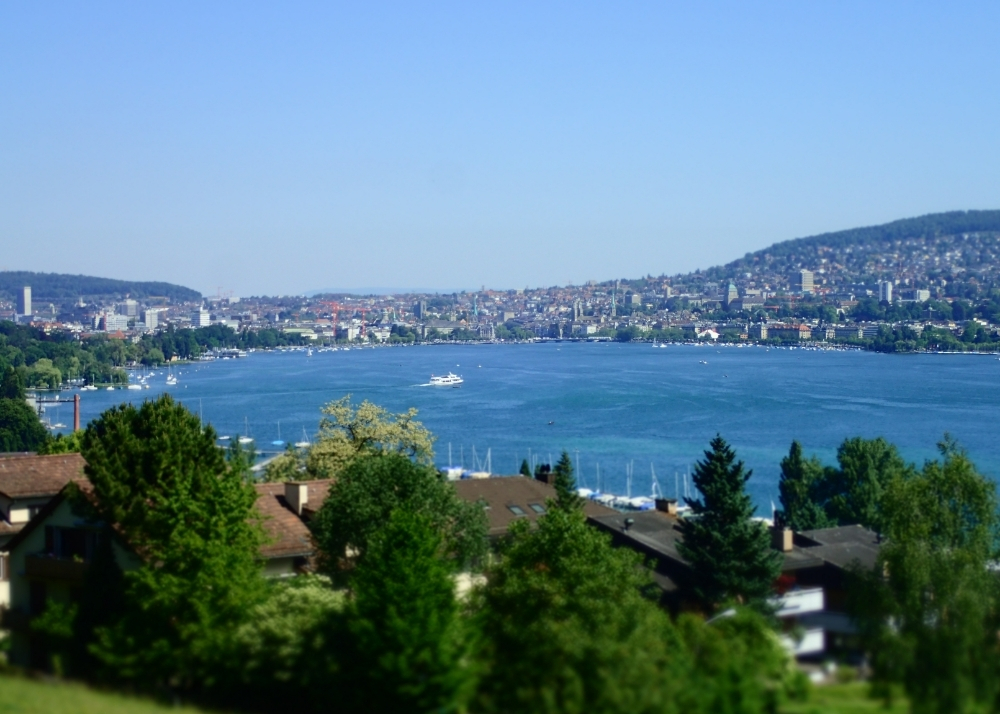 Der Zürichsee in der Schweiz