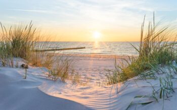 Sonnenuntergang am Ostseestrand