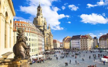 Frauenkirche in Dresden im Sommer