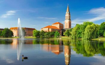 Der See kleiner Kiel in Kiel